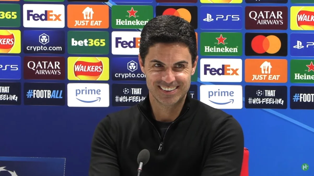 Мікель Артета / скріншот з прес-конференції