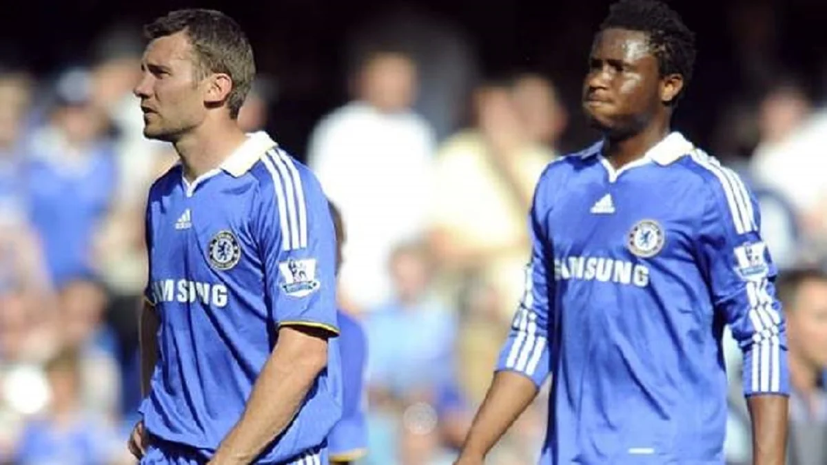 Андрій Шевченко та Джон Обі Мікел / Фото Челсі