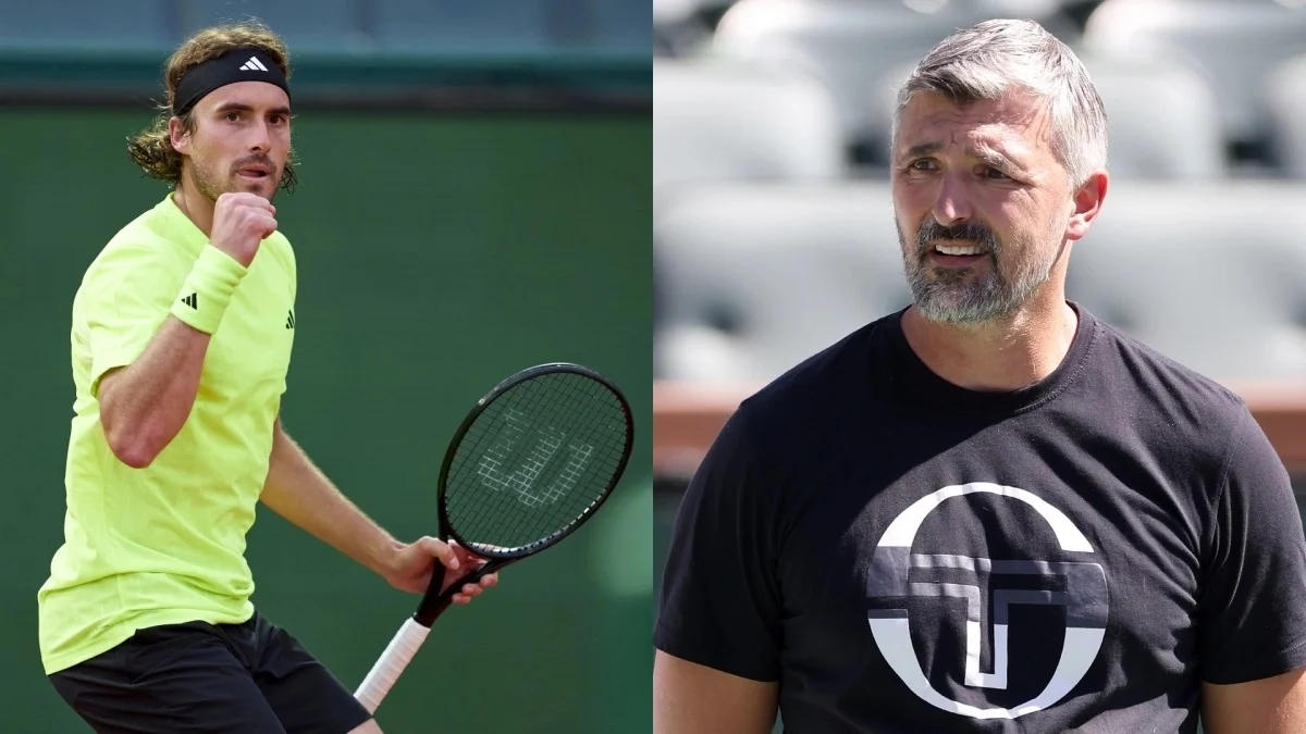   Стефанос Ціціпас і Горан Іванішевіч / Фото з соцмереж