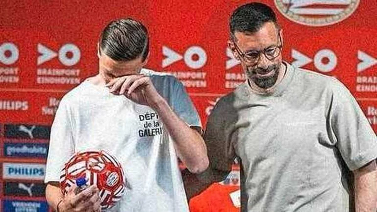 Лиам ван Нистелрой с отцом / ПСВ