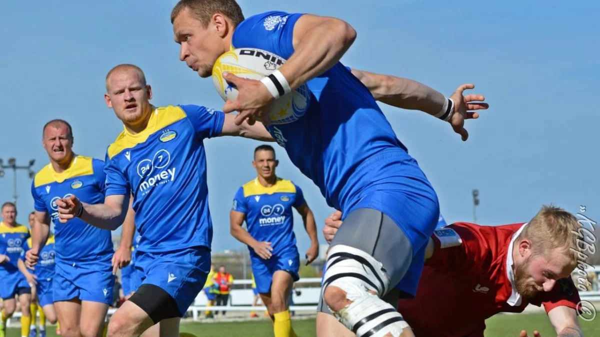 Фото к новости: Сборная Украины по регби заняла первое место в своей группе на чемпионате Европы – последний матч отменили из-за форс-мажора