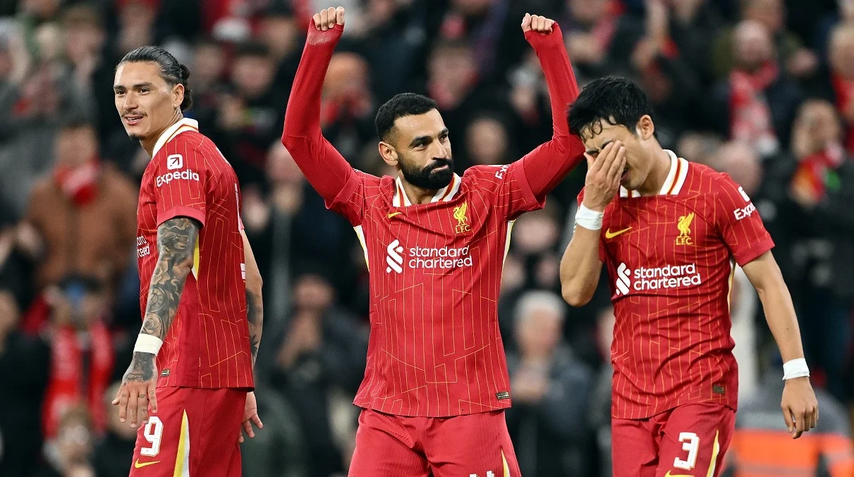 Дарвин Нуньес, Салах и Эндо / фото: Dan Mullan/Getty Images