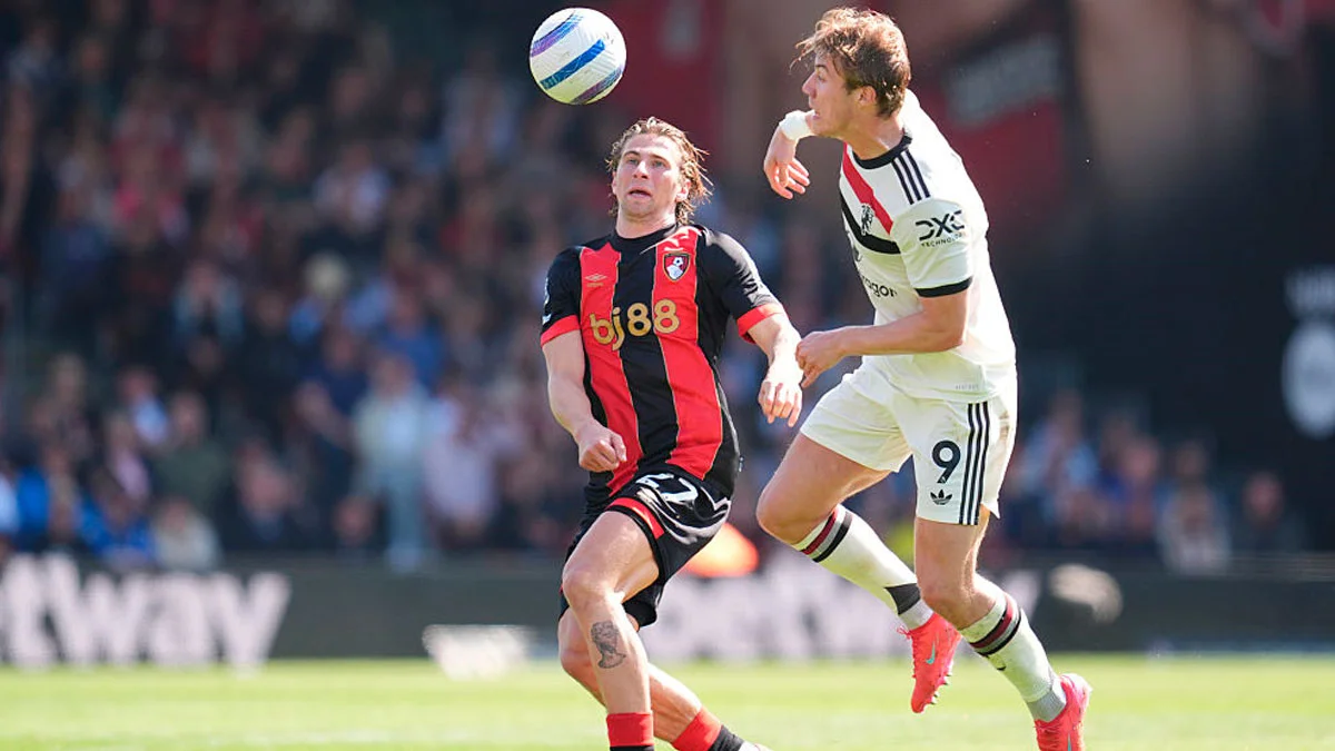 Забарный пропускает Хёйлунда один на один / Adam Davy/PA Images via Getty Images