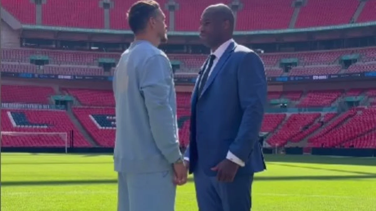 Александр Усик и Даниэль Дюбуа / скриншот