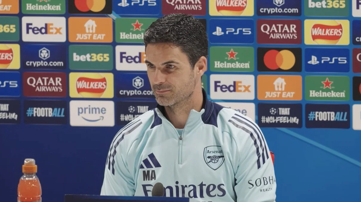 Мікель Артета / скріншот з прес-конференції