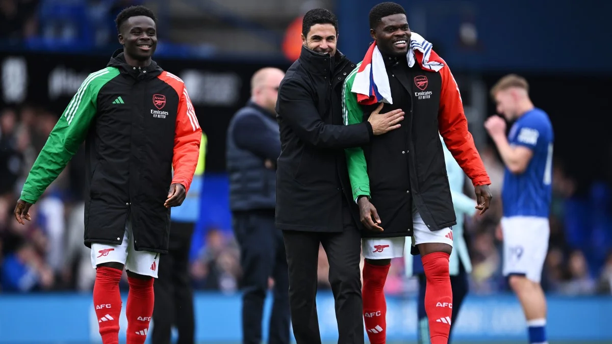 Сака, Артета и Партей / Getty Images