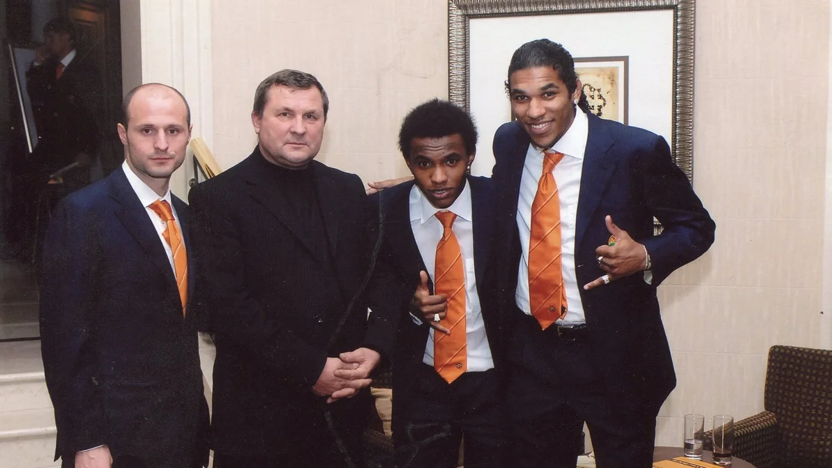 Олексій Бабешко із зірковими легіонерами Шахтаря / Фото надане героєм