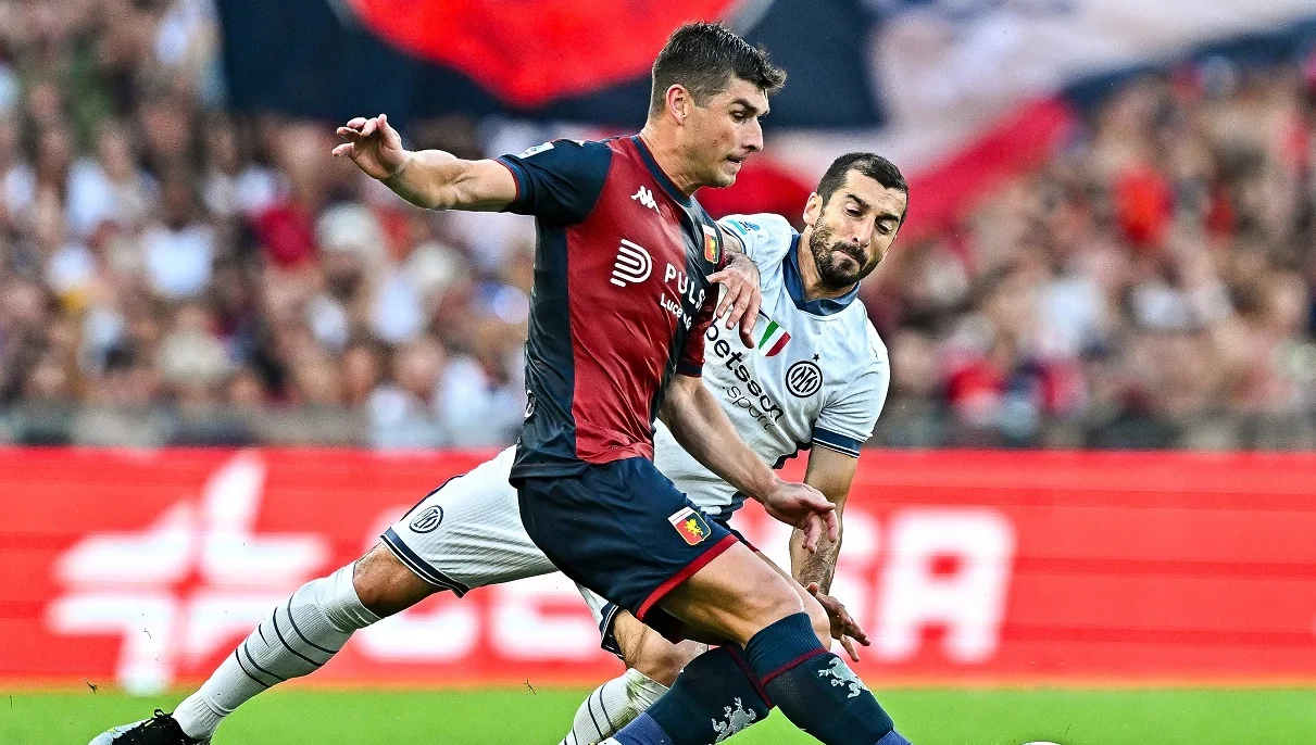 Маліновський та Мхітарян / фото: Simone Arveda/Getty Images