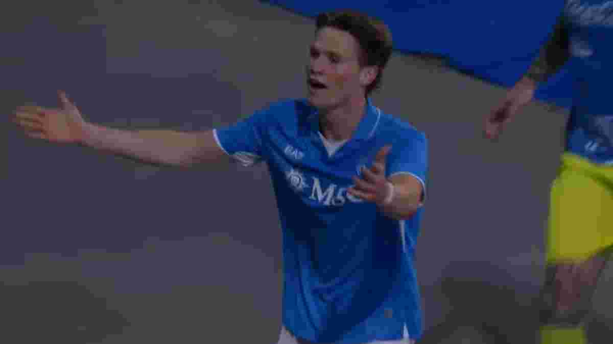 Чемпионский гол Мактоминая в видеообзоре матча Наполи – Кальяри – 2:0