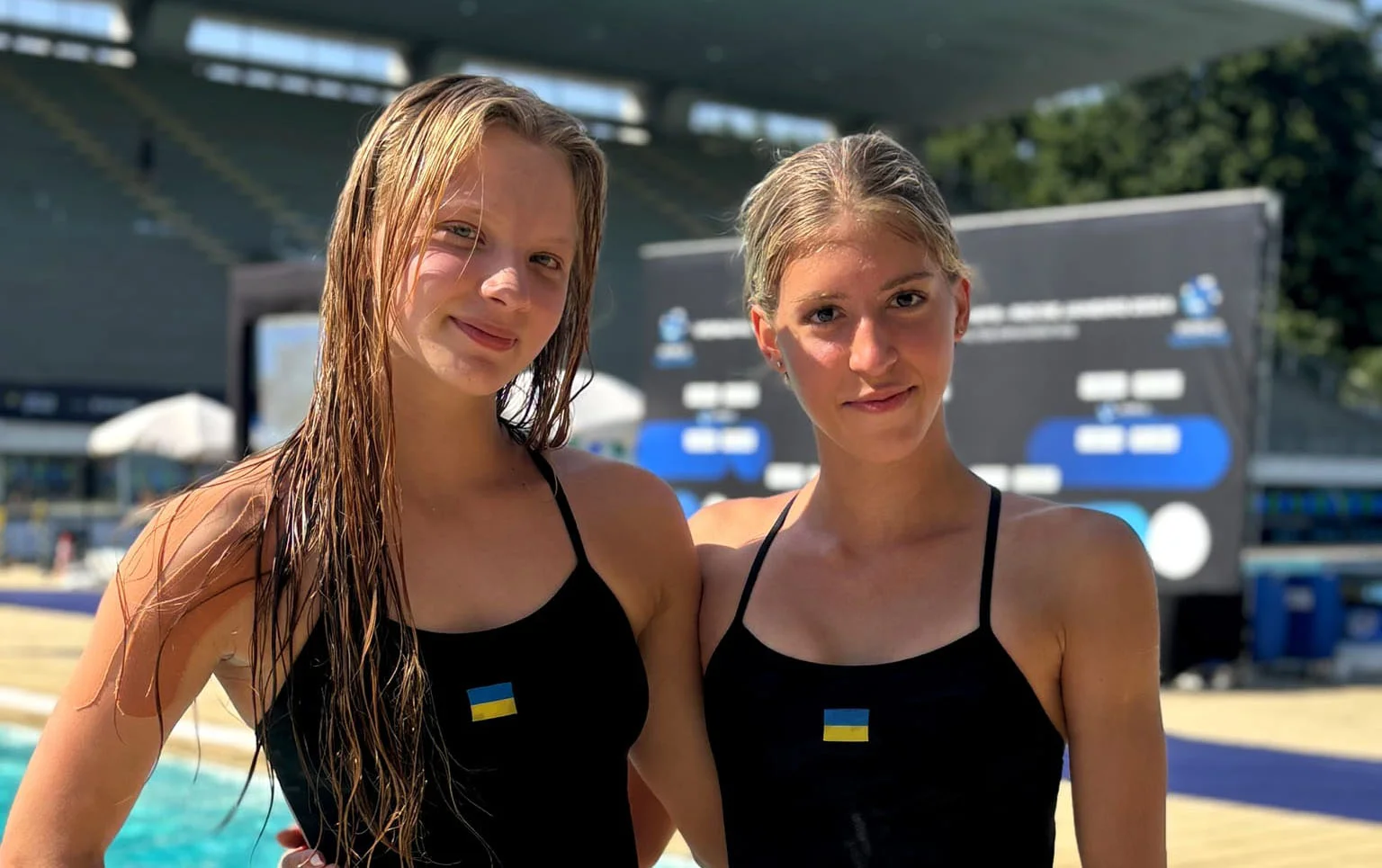 Ксенія Бочек та Діана Карнафель / Федерація України зі стрибків у воду