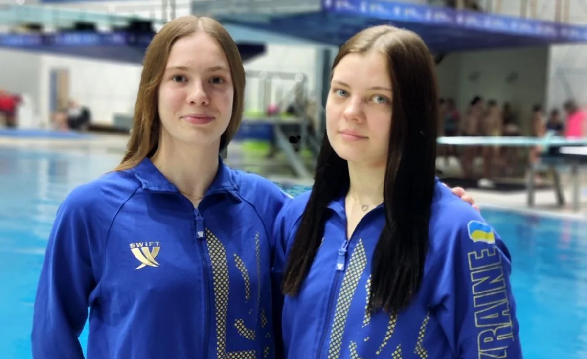 Ксения Байло и София Лискун / Ukrainian Diving Federation