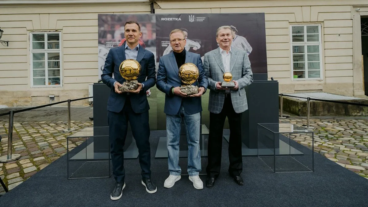 Шевченко, Беланов и Блохин / фото: Андрей Шевченко, УАФ