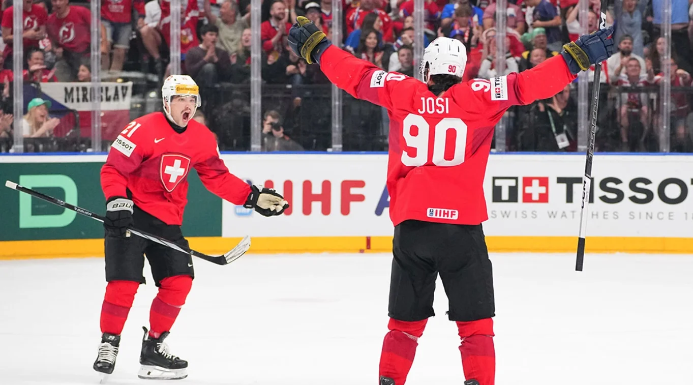 Сборная Швейцарии по хоккею / фото: IIHF