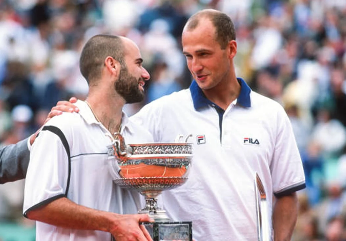 Андре Агассі та Андрій Медведєв