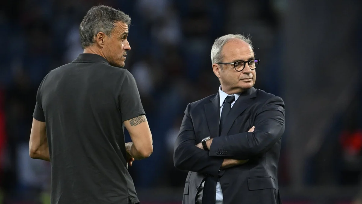 Луис Энрике и Луиш Кампуш / фото: A. Réau/L'Équipe