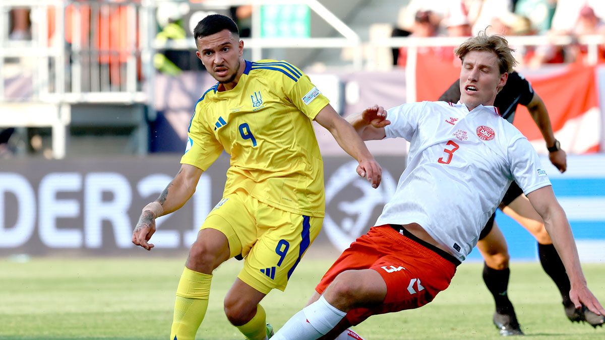 Украина – Дания: отчет матча Евро-2025 U-21 / Damjan Zibert - UEFA/UEFA via Getty Images