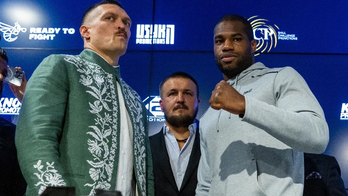 Александр Усик и Даниэль Дюбуа / Getty Images