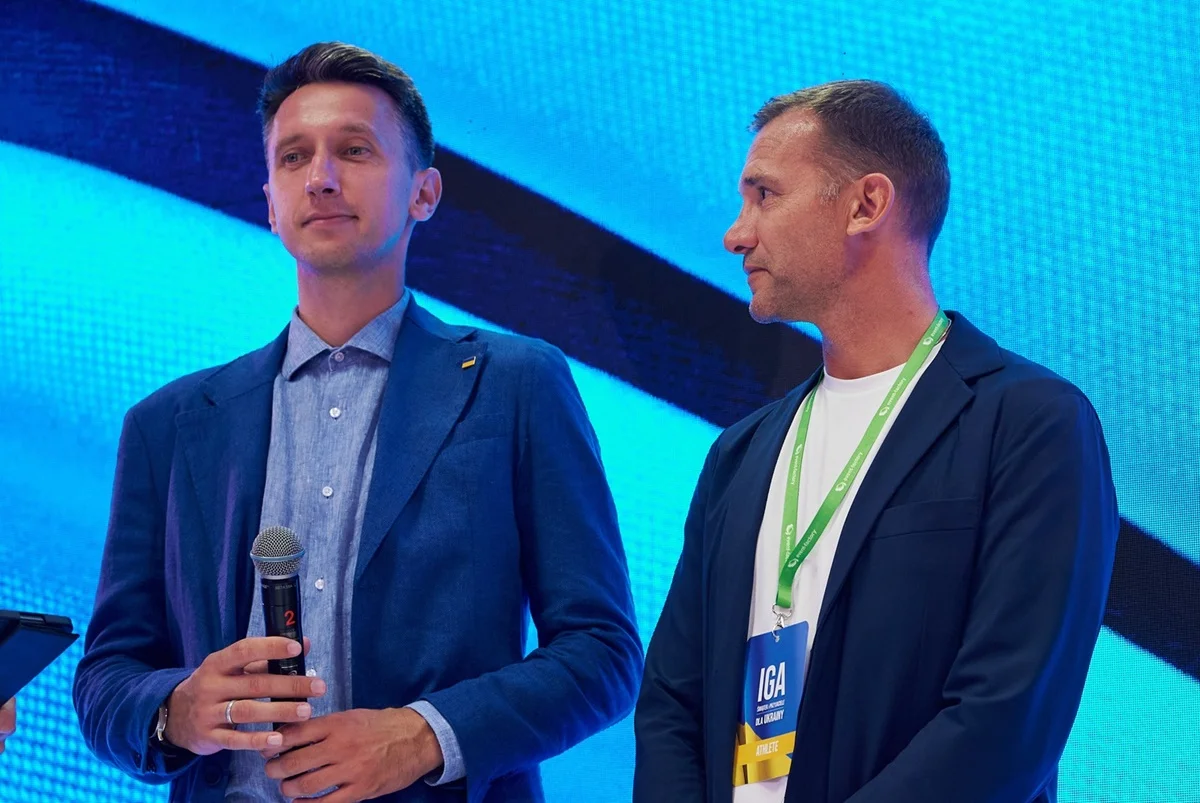 Сергій Стаховський та Андрій Шевченко / фото: facebook.com/shevaofficial