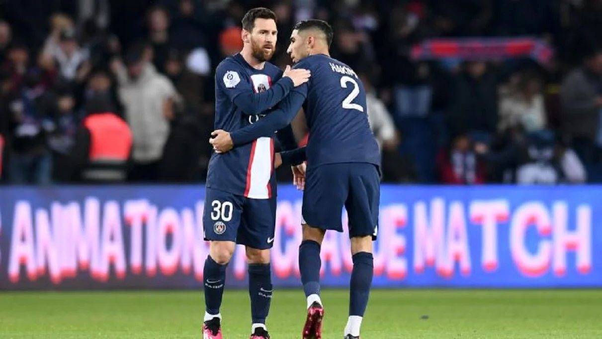 Мессі та Хакімі / Philippe Lecoeur/FEP/Icon Sport