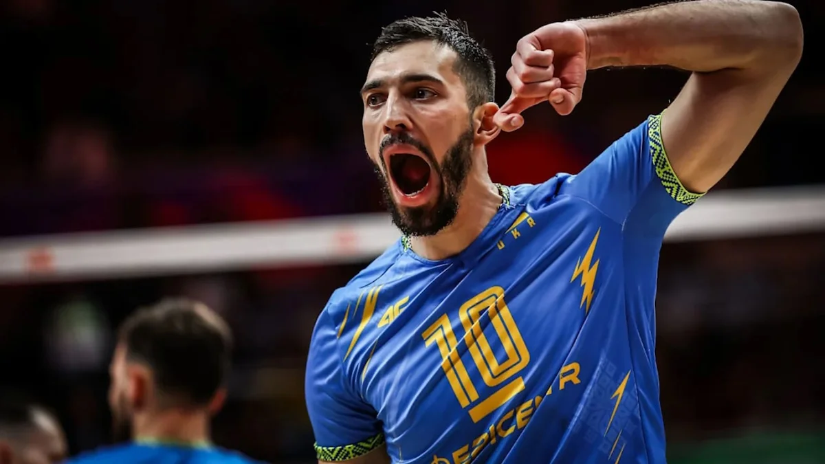 Капитан сборной Украины Юрий Семенюк / фото: Федерация волейбола Украины