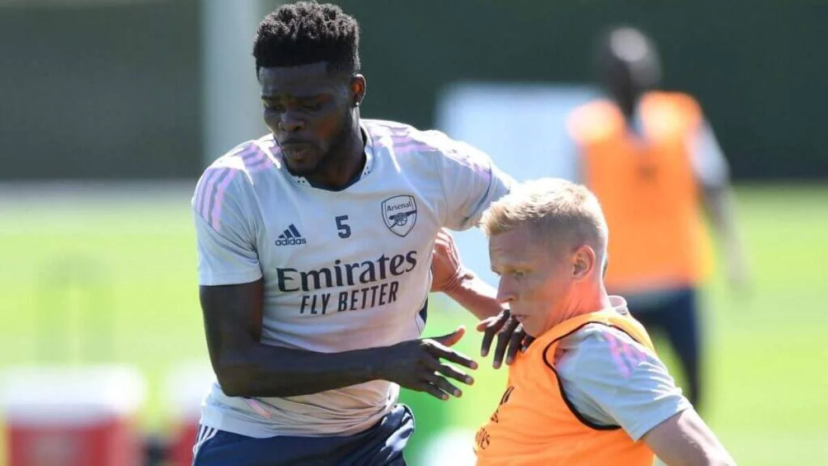 Партей и Зинченко / фото: ФК Арсенал