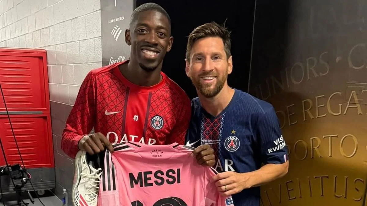 Усман Дембеле та Лео Мессі / Instagram