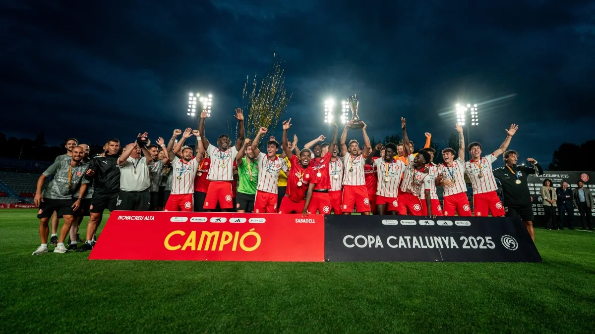 Жирона святкує тріумф у Кубку Каталонії / фото: ФК Жирона