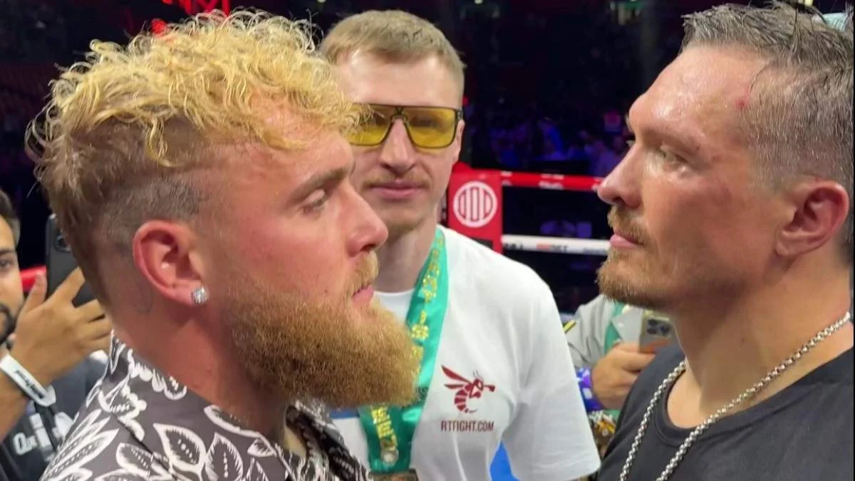 Джейк Пол та Олександр Усик / скріншот