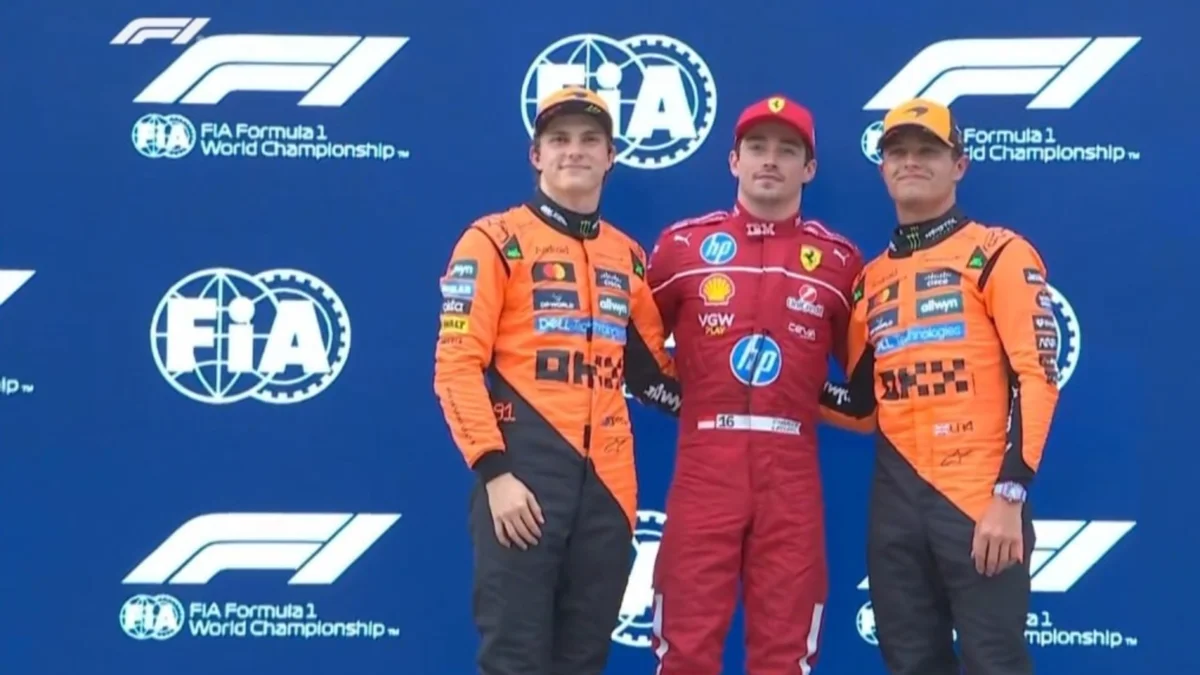 Тройка лидеров квалификации Гран-при Венгрии / Скриншот