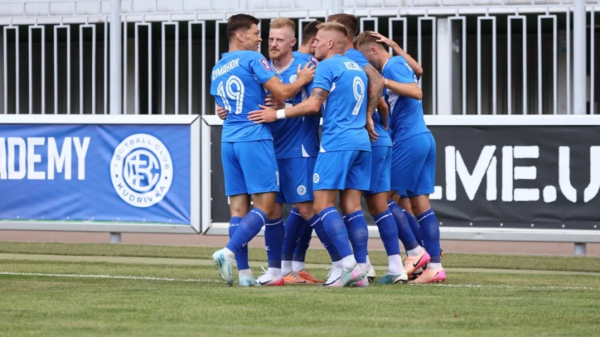 Гравці Кудрівки у матчі проти Олександрії / фото: УПЛ