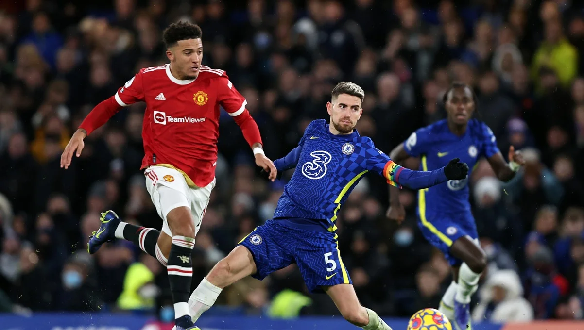 Джейдон Санчо против Жоржинью / фото: Getty images