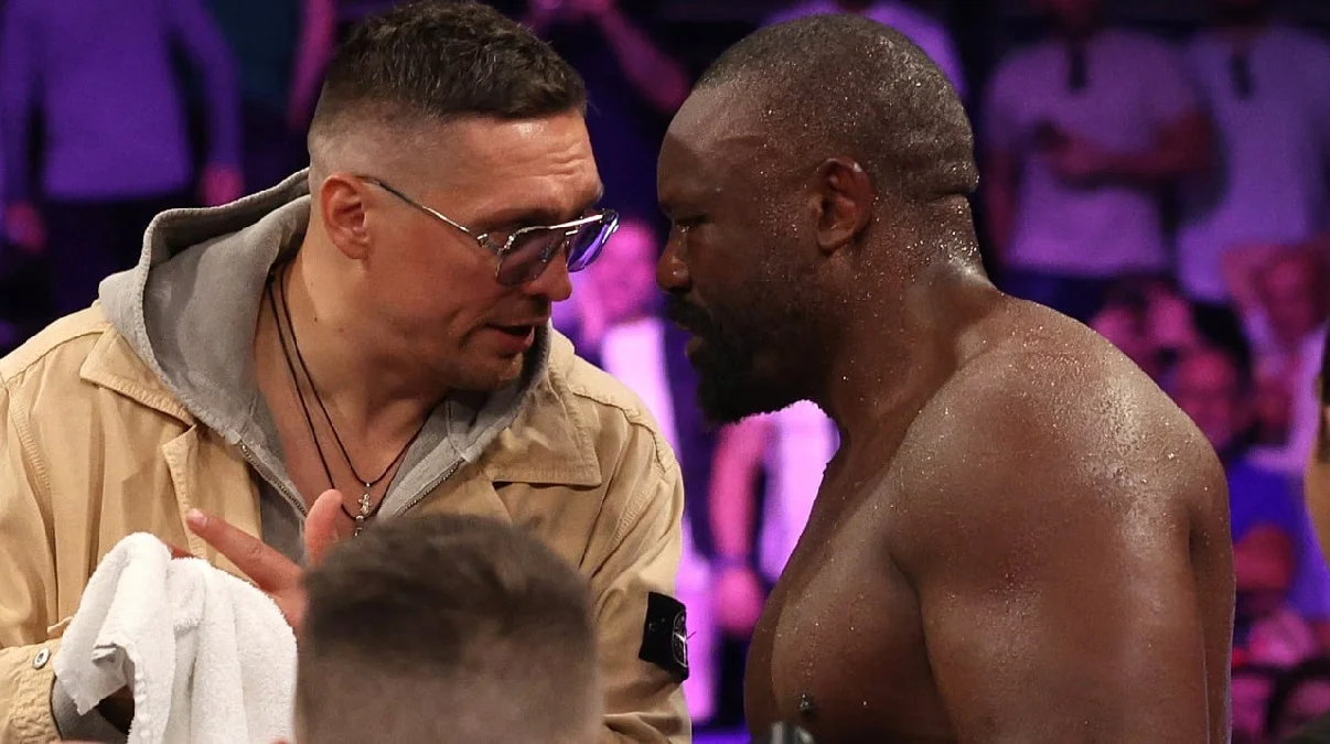 Александр Усик и Дерек Чисора / Getty Images