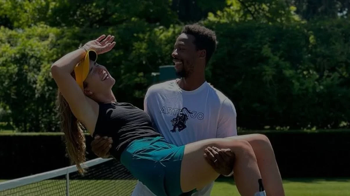 Элина Свитолина и Гаэль Монфис / фото: instagram.com/elisvitolina