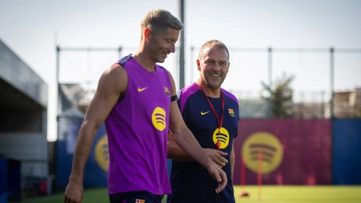 Левандовски и Флик / EFE