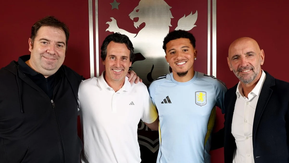 Джейдон Санчо – гравець Астон Вілли / фото: ФК Астон Вілла