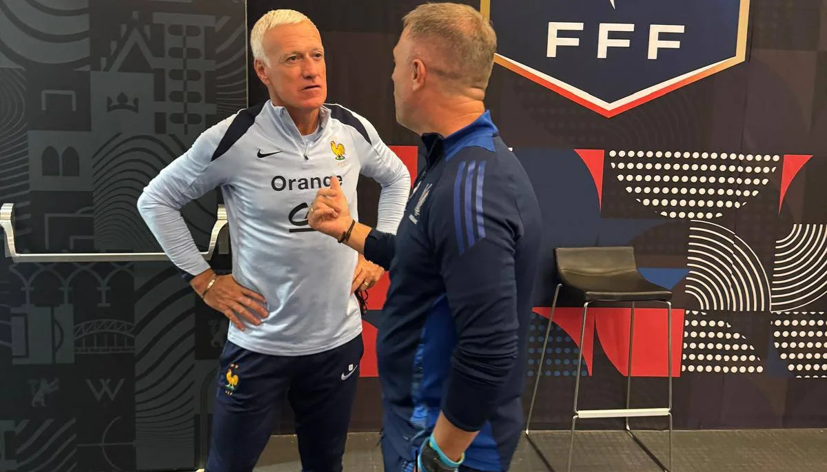 Дідьє Дешам і Сергій Ребров / УАФ