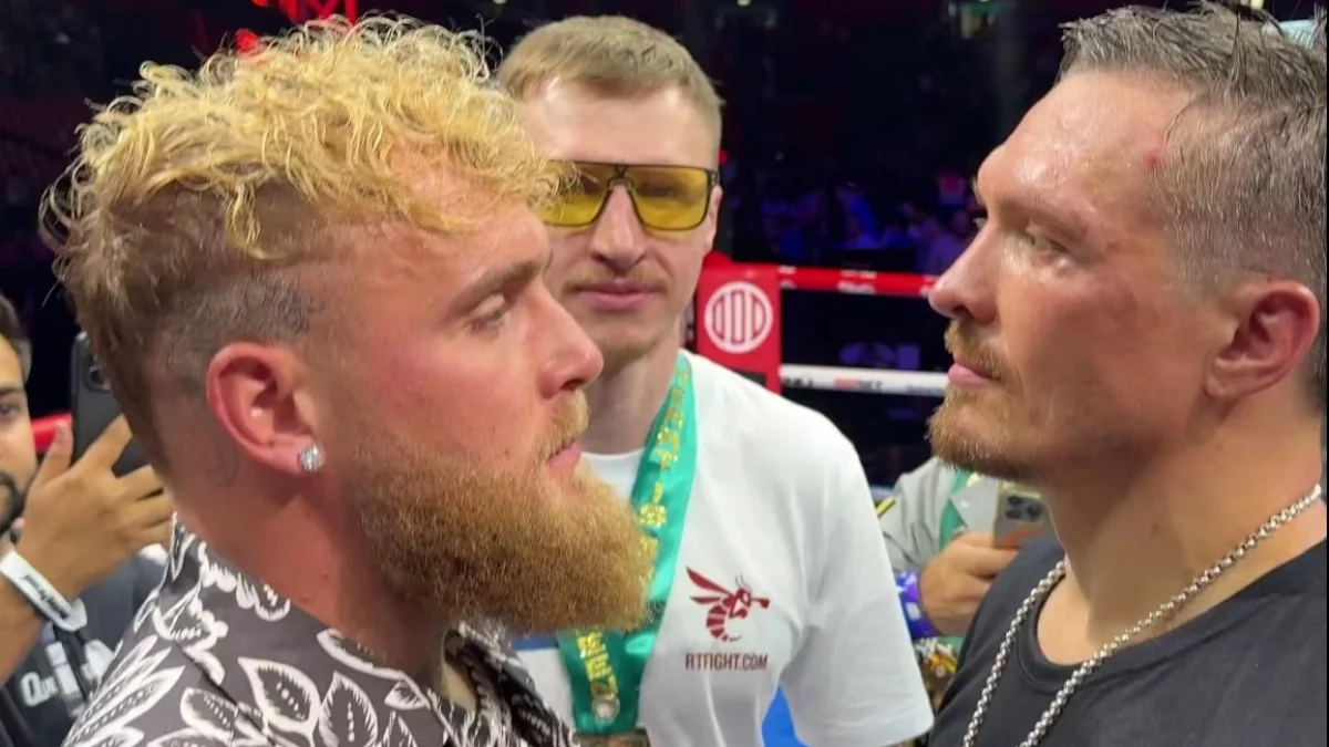 Джейк Пол та Олександр Усик / скріншот
