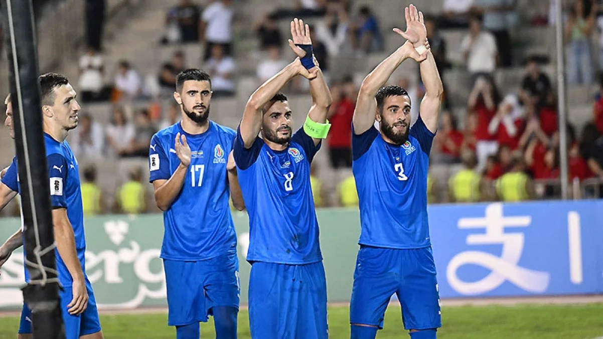 Игроки Азербайджана / фото: АФА