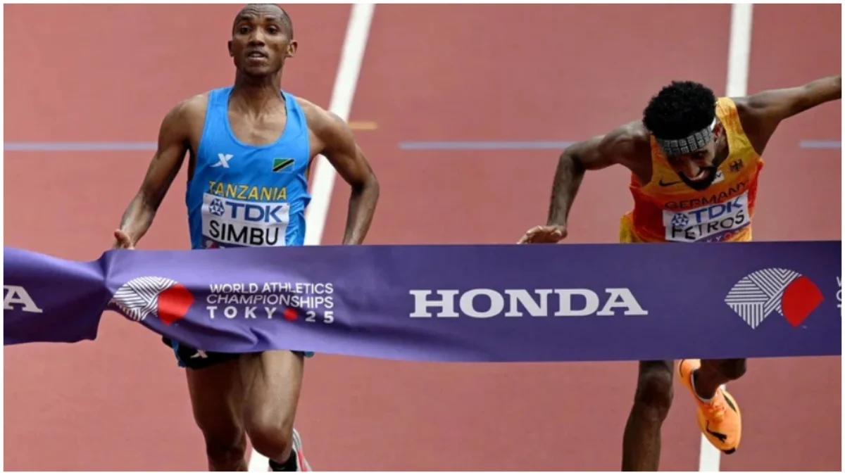 Фініш марафону в Токіо / Скріншот