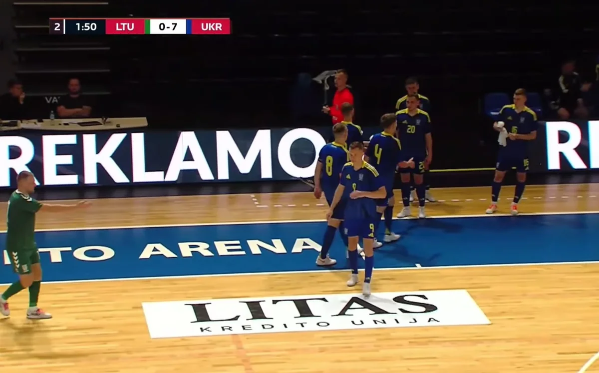 Сборная Украины по футзалу одержала уверенную победу / скриншот