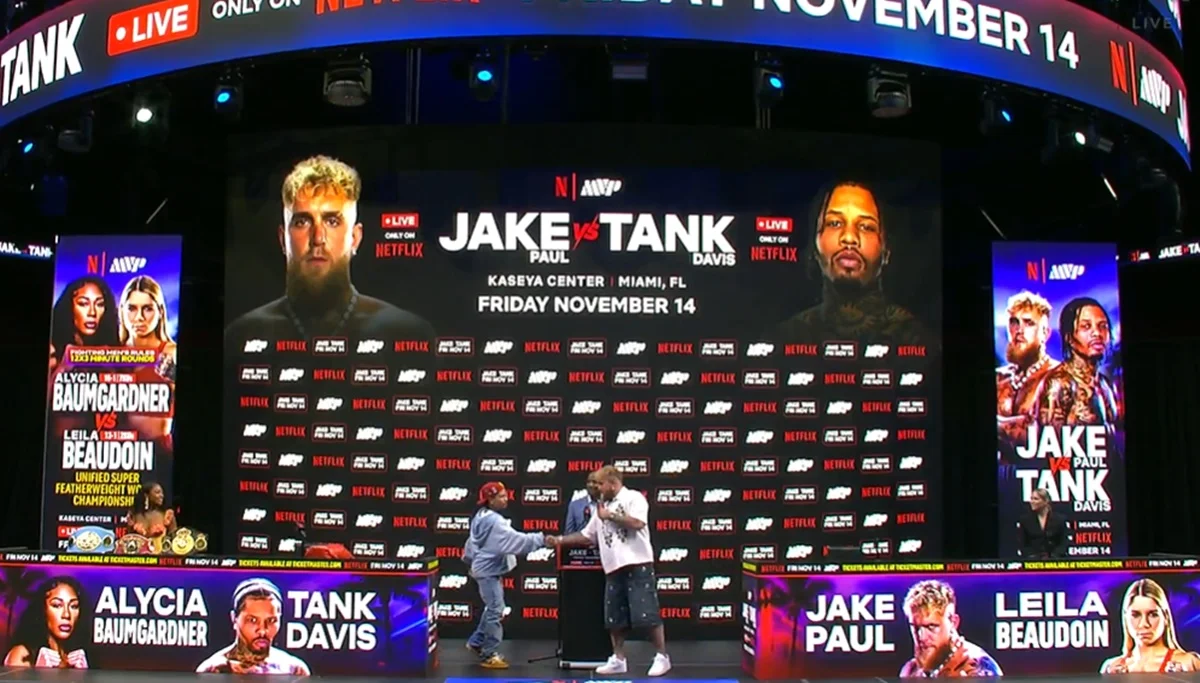 Джейк Пол та Джервонта Девіс уклали угоду рукостисканням / скріншот