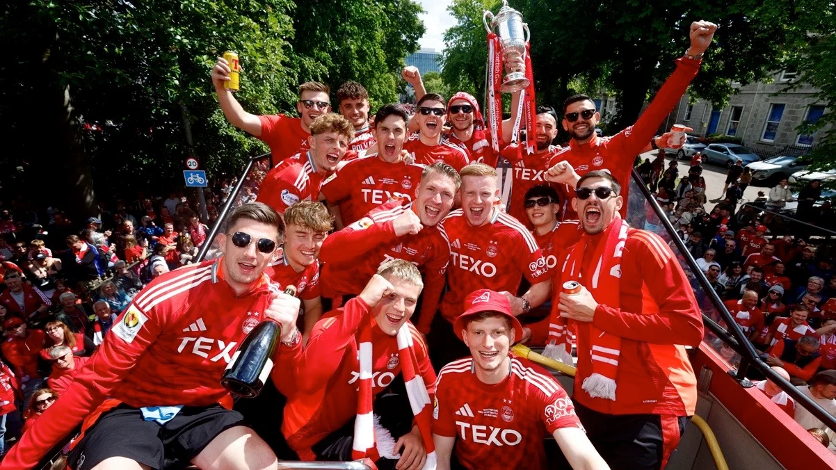 Абердін святкує перемогу в Кубку Шотландії / фото: ФК Абердін