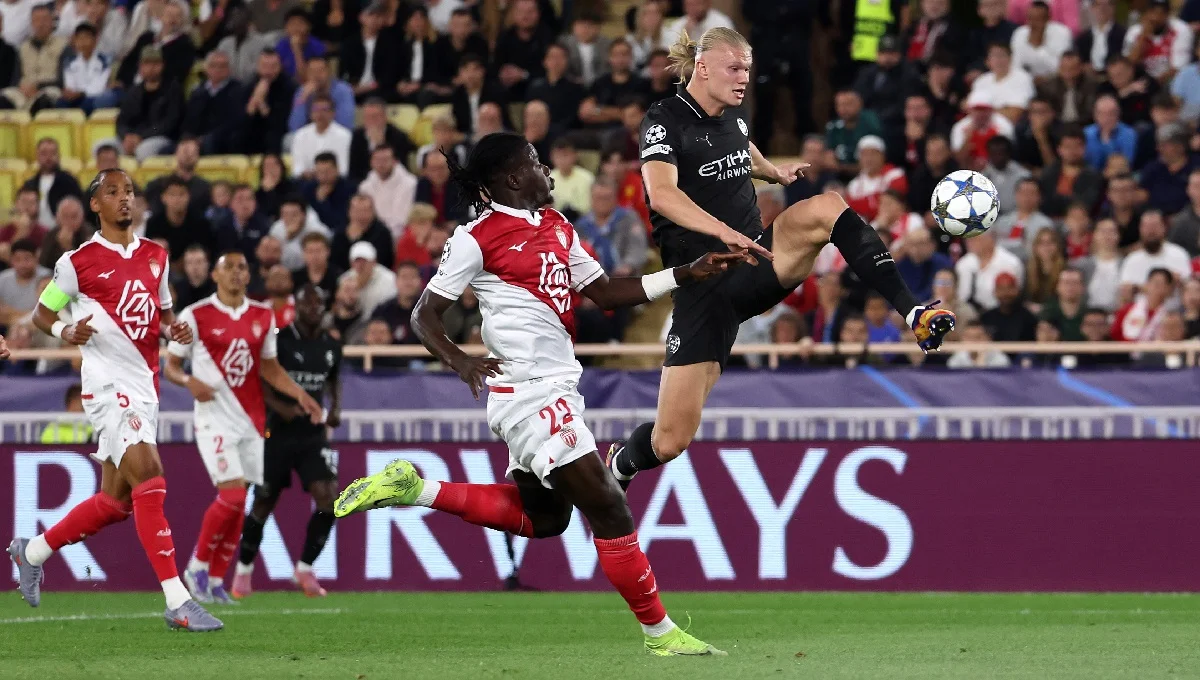 Монако – Манчестер Сити – 2:2 / Photo by Francesco Scaccianoce - UEFA/UEFA via Getty Images