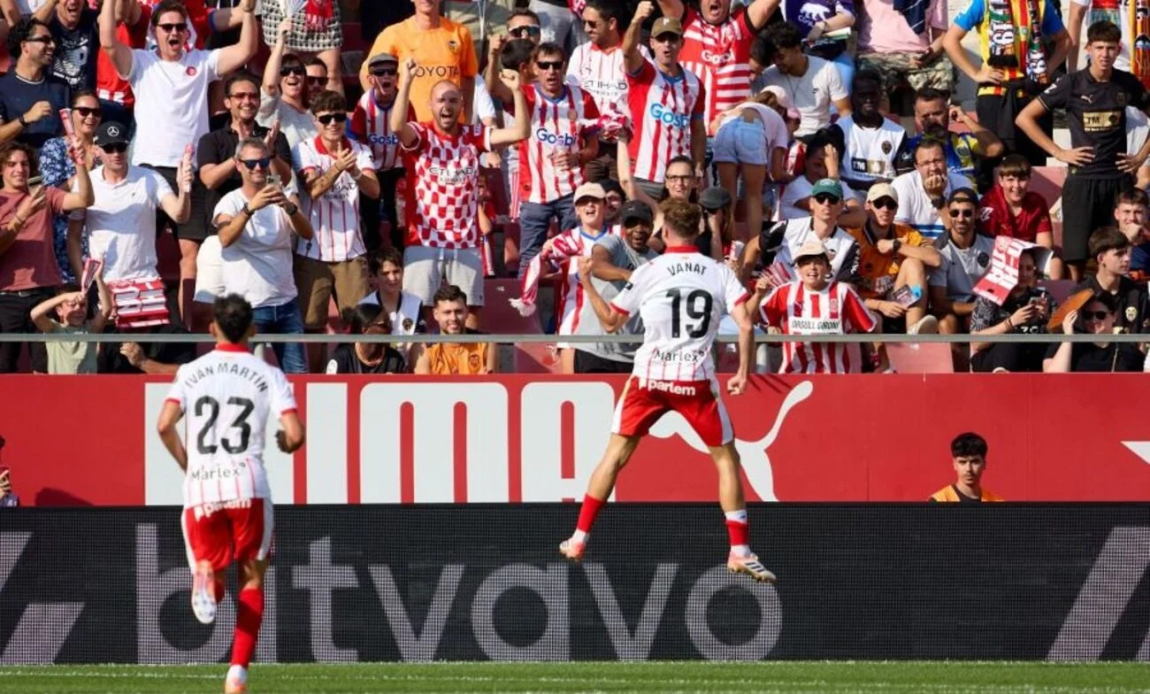 Ванат святкує свій перший гол на Монтіліві / Ла Ліга