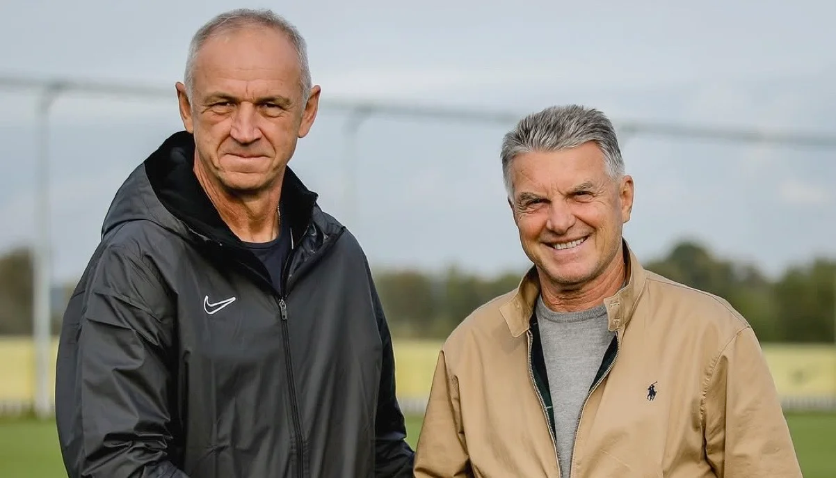 Олександр Рябоконь (ліворуч) / фото: ФК Лівий Берег