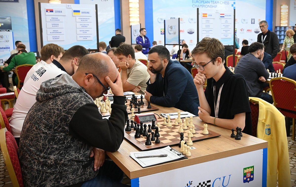 Мужская сборная Украины переиграла Сербию / фото: etcc2025.com