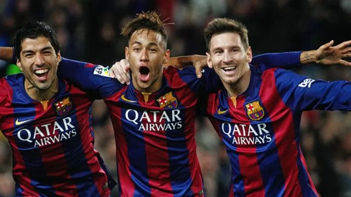 Суарес, Неймар, Месси / Скриншот