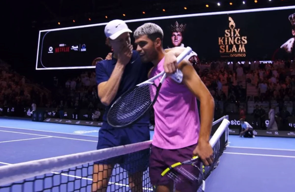 Янник Синнер и Карлос Алькарас / скриншот