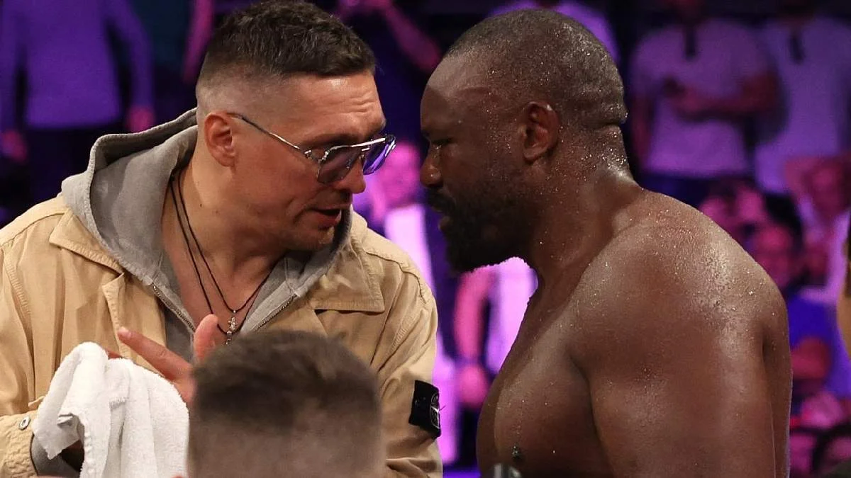 Олександр Усик та Дерек Чісора / Getty Images