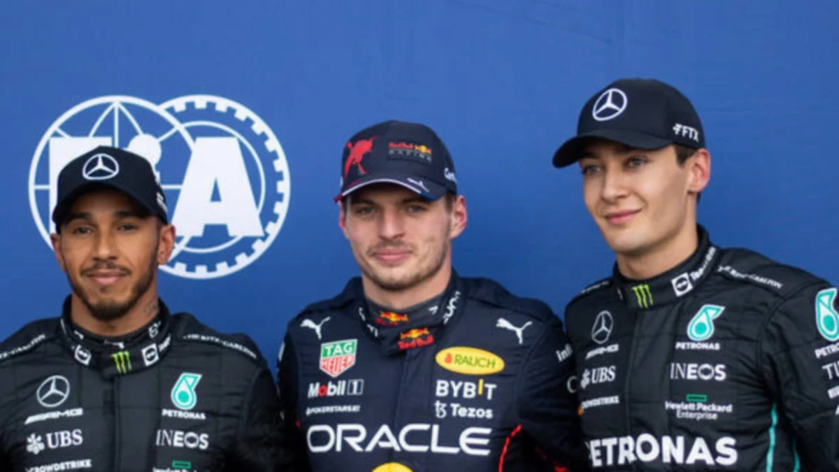 Хэмилтон, Ферстаппен и Расселл / IMAGO